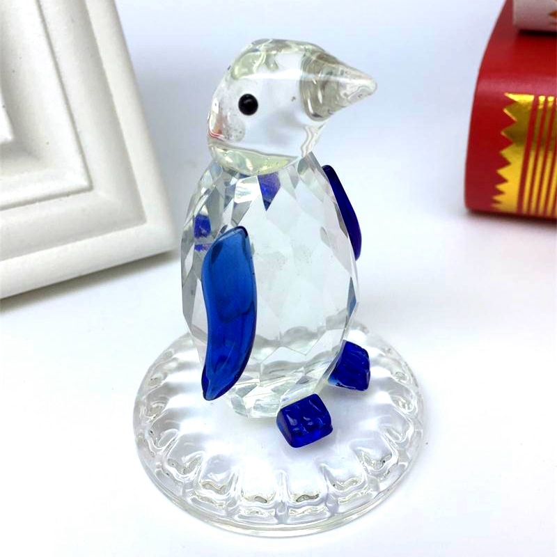 Crystal Penguin Colorful Light Luminous Small Animal Craft Gift Students&#039; Birthday Present Small Product Promotion Customization