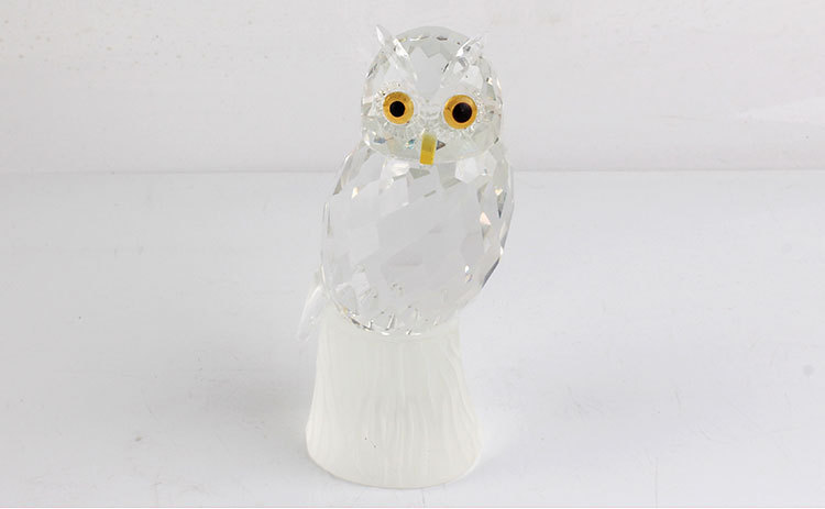 Cross-Border Foreign Trade Crystal Owl Creative Decoration Living Room Study Decoration Crystal Animal Custom Home Decoration
