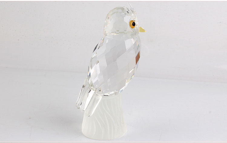 Cross-Border Foreign Trade Crystal Owl Creative Decoration Living Room Study Decoration Crystal Animal Custom Home Decoration