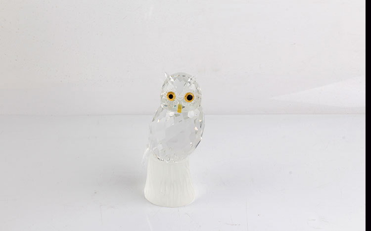 Cross-Border Foreign Trade Crystal Owl Creative Decoration Living Room Study Decoration Crystal Animal Custom Home Decoration