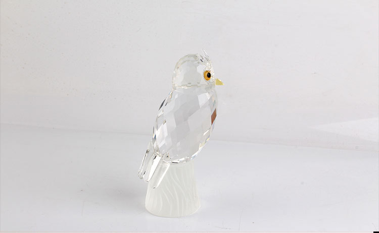 Cross-Border Foreign Trade Crystal Owl Creative Decoration Living Room Study Decoration Crystal Animal Custom Home Decoration
