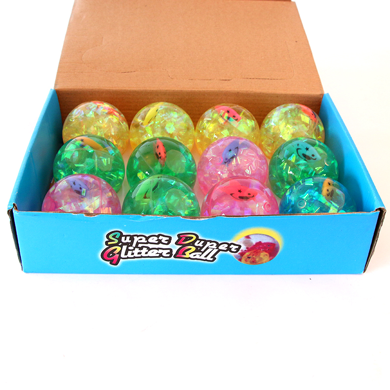 Children&#039;s flash elastic ball fish animal crystal bouncing ball luminous transparent ball toy ball