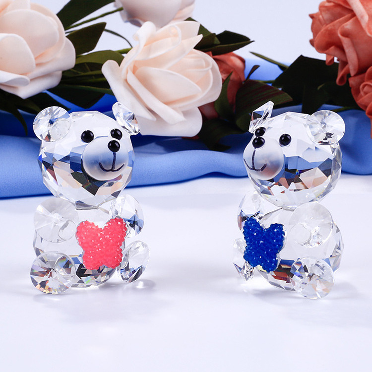 Crystal Bear Animal Customized Various Shapes Figure Plant Glass Crafts Home Decorations Crystal Bear Animal Customized Various Shapes Figure Plant Glass Crafts Home Decorations