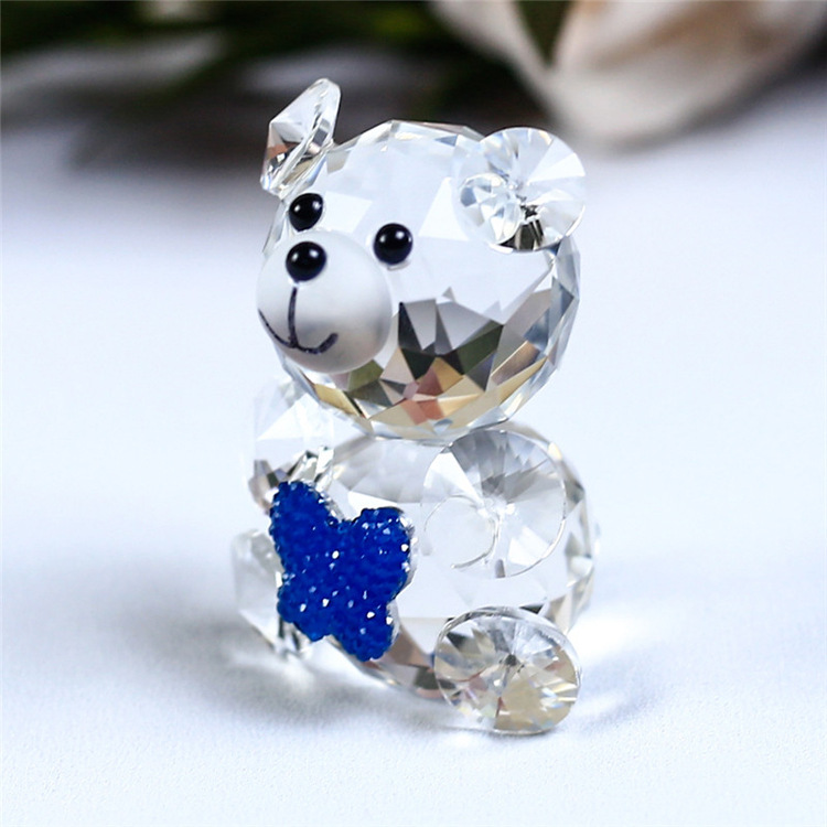 Crystal Bear Animal Customized Various Shapes Figure Plant Glass Crafts Home Decorations Crystal Bear Animal Customized Various Shapes Figure Plant Glass Crafts Home Decorations