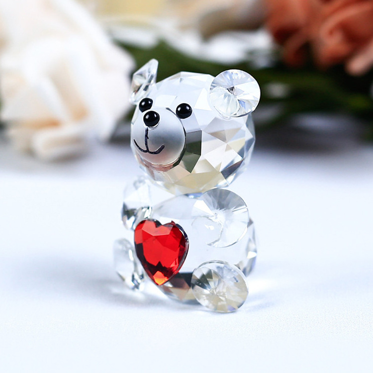 Crystal Bear Animal Customized Various Shapes Figure Plant Glass Crafts Home Decorations Crystal Bear Animal Customized Various Shapes Figure Plant Glass Crafts Home Decorations