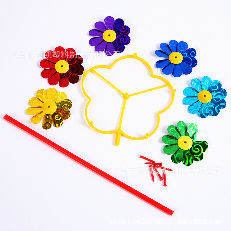 Little Sun Advertising Windmill Park Exhibition Windmill children colorful traditional Windmill Toys Foreign Trade manufacturers Direct selling