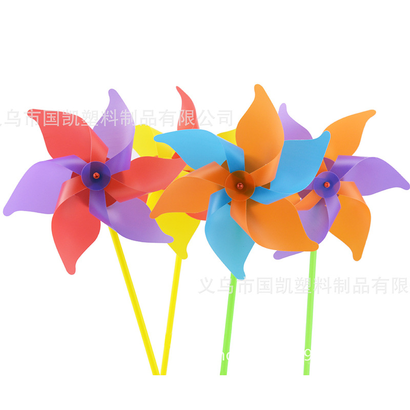 Colorful PVC windmill String outdoor decoration DIY chain windmill manufacturer Wholesale Custom Scenic Spot Kindergarten Advertising Wind