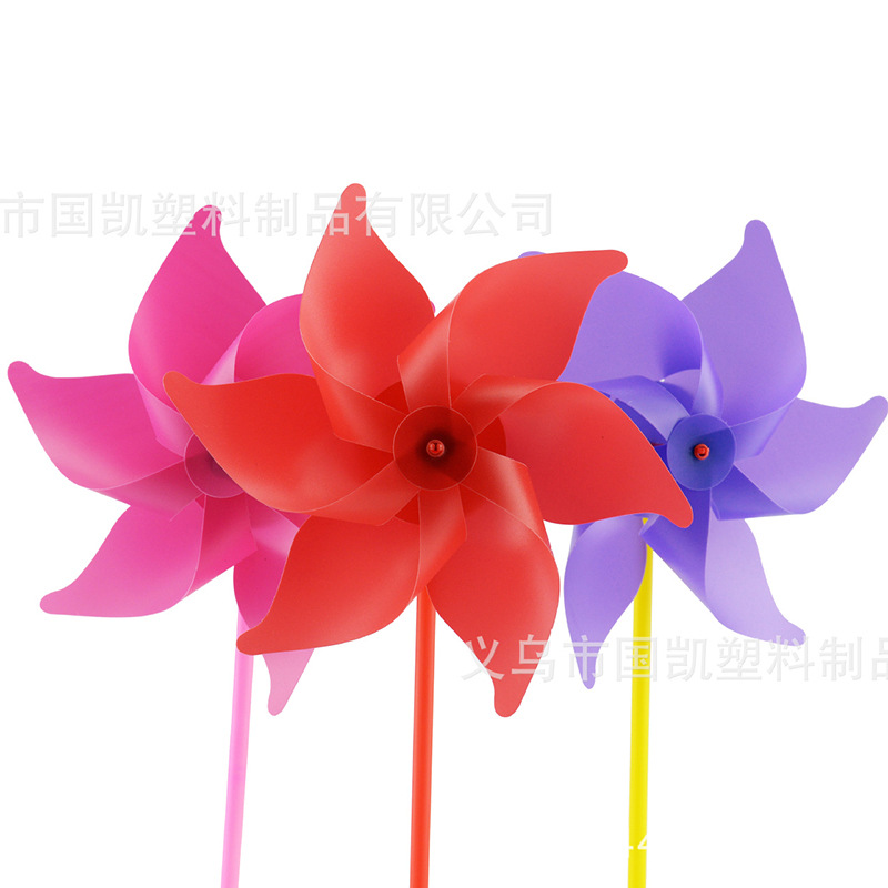 Colorful PVC windmill String outdoor decoration DIY chain windmill manufacturer Wholesale Custom Scenic Spot Kindergarten Advertising Wind
