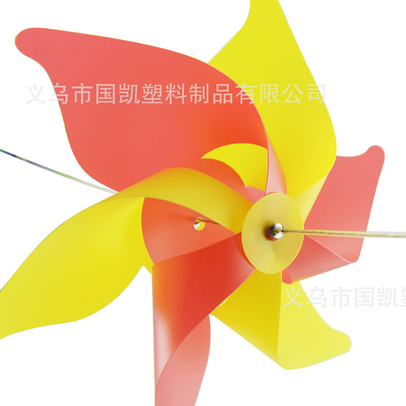 Colorful PVC windmill String outdoor decoration DIY chain windmill manufacturer Wholesale Custom Scenic Spot Kindergarten Advertising Wind