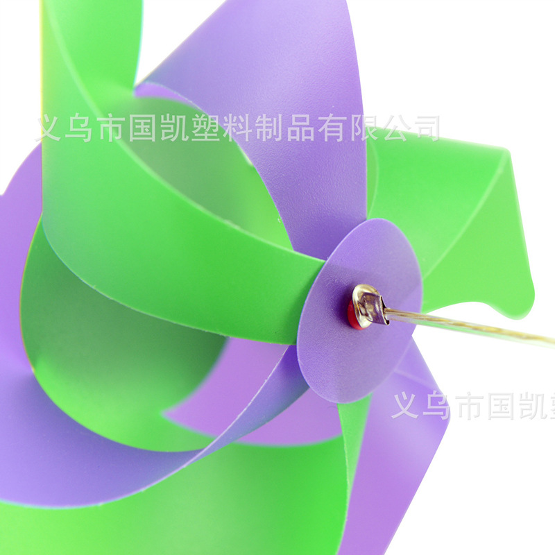 Colorful PVC windmill String outdoor decoration DIY chain windmill manufacturer Wholesale Custom Scenic Spot Kindergarten Advertising Wind