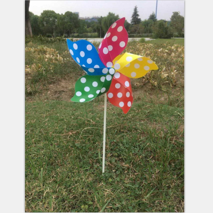 Children&#039;s Toy Custom Windmill Hexagonal Traditional Decorative Pastoral Advertising Printing Windmill DIY Intelligence Creative Windmill