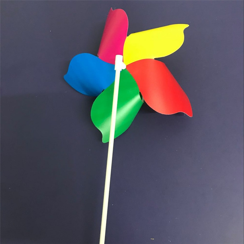 Children&#039;s Toy Custom Windmill Hexagonal Traditional Decorative Pastoral Advertising Printing Windmill DIY Intelligence Creative Windmill