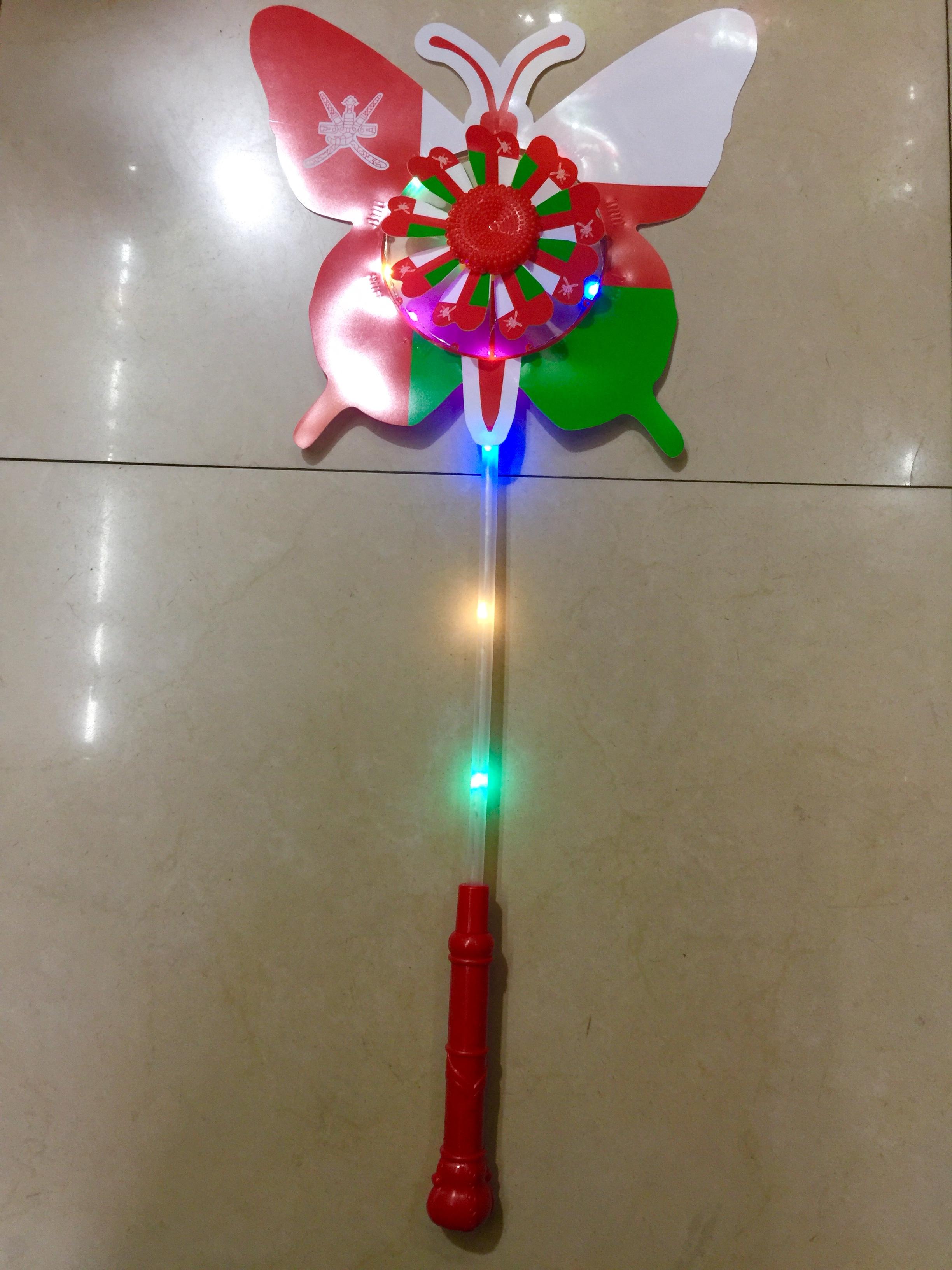 Factory direct belly to turn cartoon windmill cartoon windmill flash windmill with lamp stall goods