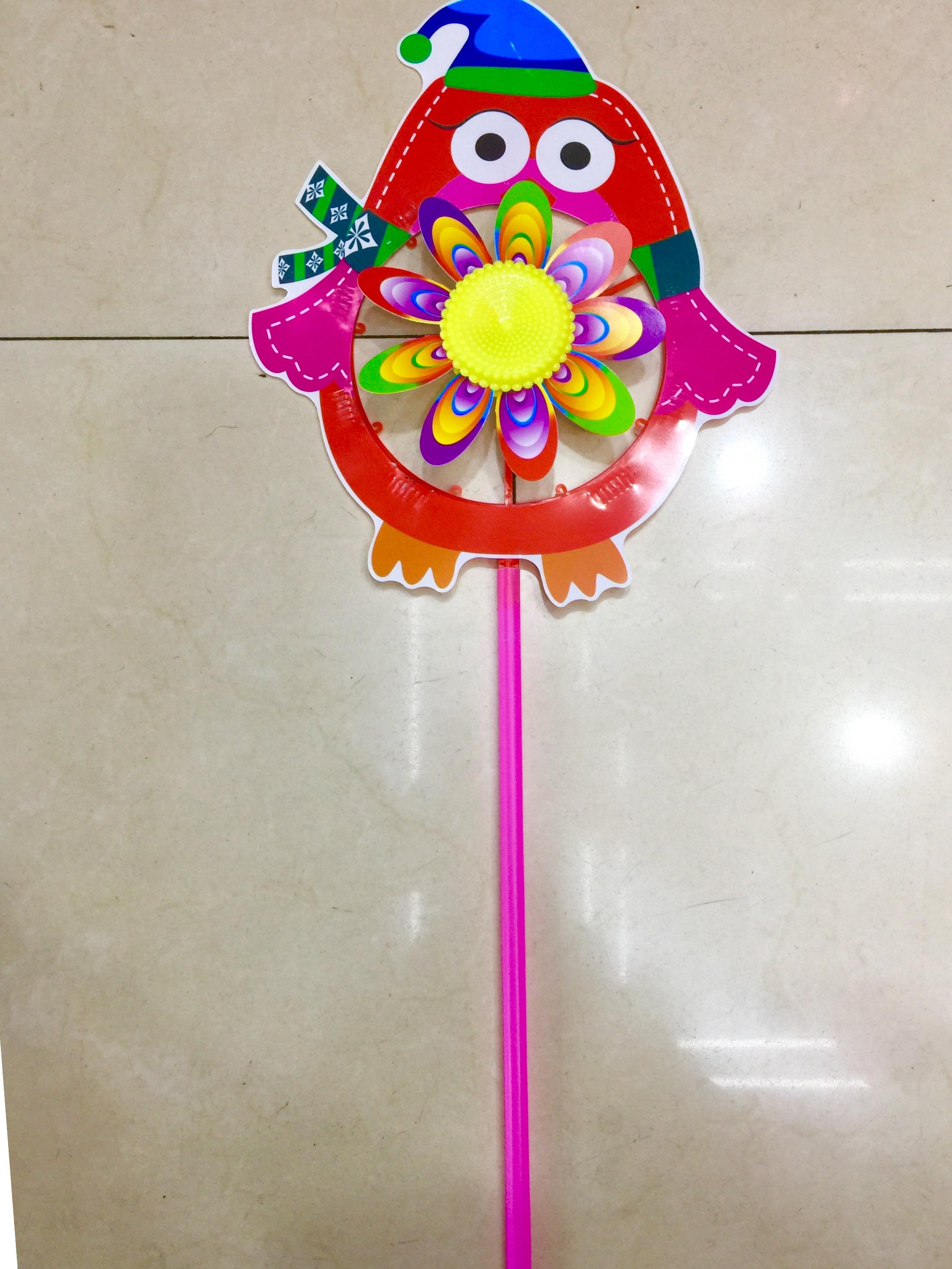 Factory direct belly to turn cartoon windmill cartoon windmill flash windmill with lamp stall goods