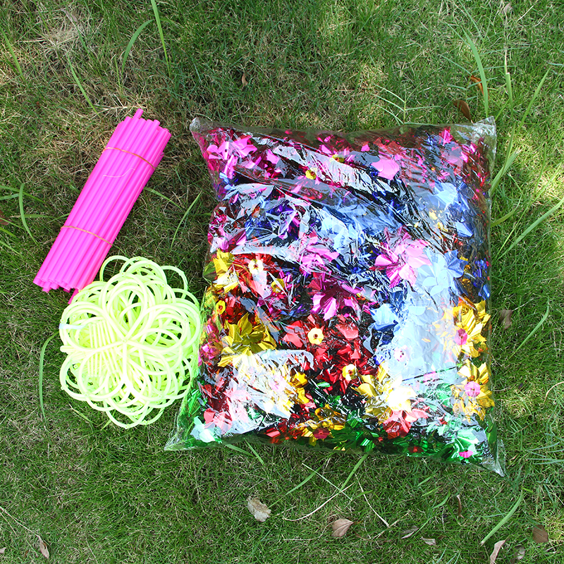 Six bright flake windmill plastic traditional outdoor small windmill hot sell children toys wholesale