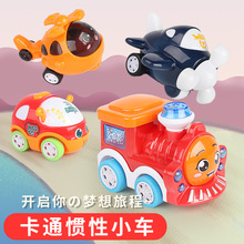 Cross-Border Foreign Trade Assembled Three-Dimensional Dominoes Toy Educational Unit Blocks on Wheels Children's Hot Selling Animal Train Set
