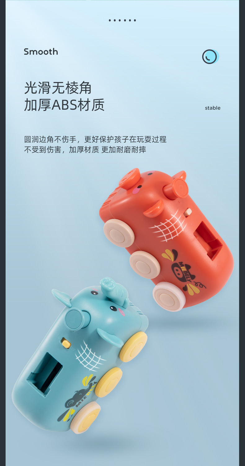 Cross-Border Foreign Trade Assembled Three-Dimensional Dominoes Toy Educational Unit Blocks on Wheels Children's Hot Selling Animal Train Set