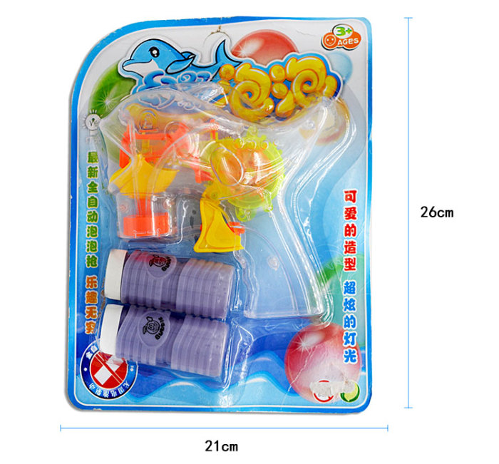 Dolphins modelling children inertial automatic bubble gun with light blow bubble machine Dolphins modelling children inertial automatic bubble gun with light blow bubble machine