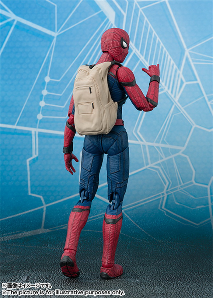 Anime Toy Spider-Man Spider-Man SHF Movable Spider-Man Bug Back-to-School Season Model Hand Office