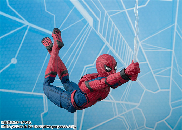 Anime Toy Spider-Man Spider-Man SHF Movable Spider-Man Bug Back-to-School Season Model Hand Office