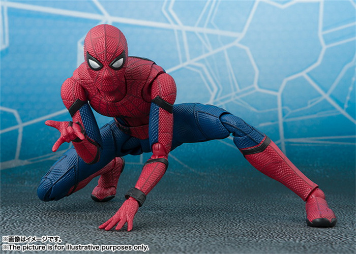 Anime Toy Spider-Man Spider-Man SHF Movable Spider-Man Bug Back-to-School Season Model Hand Office