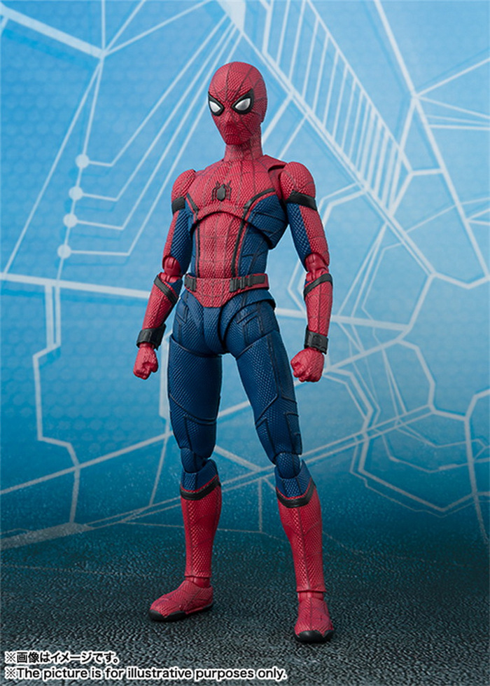 Anime Toy Spider-Man Spider-Man SHF Movable Spider-Man Bug Back-to-School Season Model Hand Office