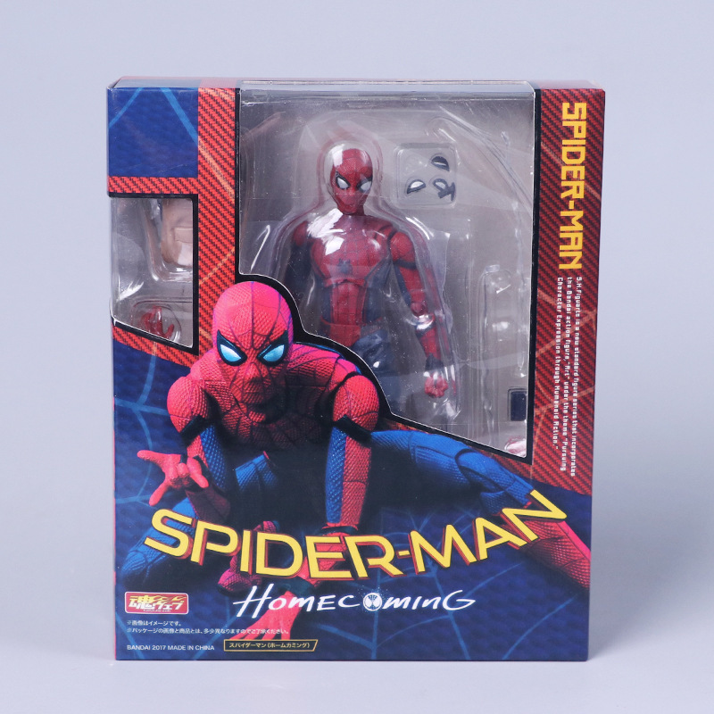Anime Toy Spider-Man Spider-Man SHF Movable Spider-Man Bug Back-to-School Season Model Hand Office