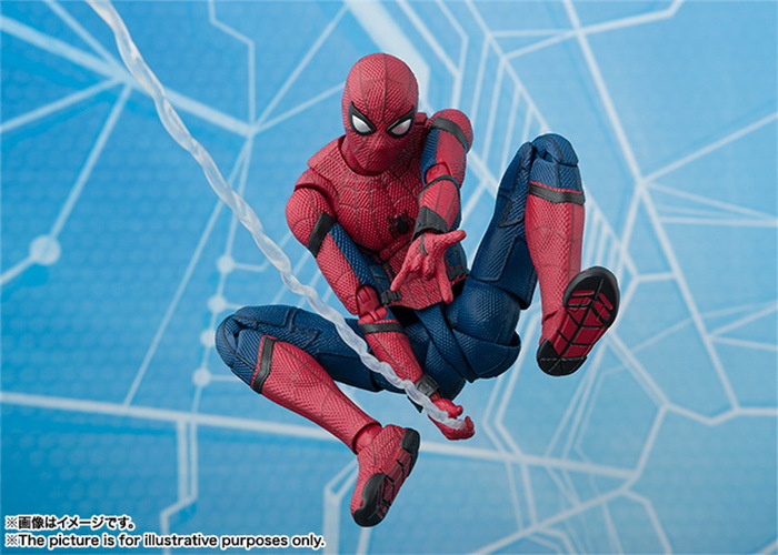 Anime Toy Spider-Man Spider-Man SHF Movable Spider-Man Bug Back-to-School Season Model Hand Office