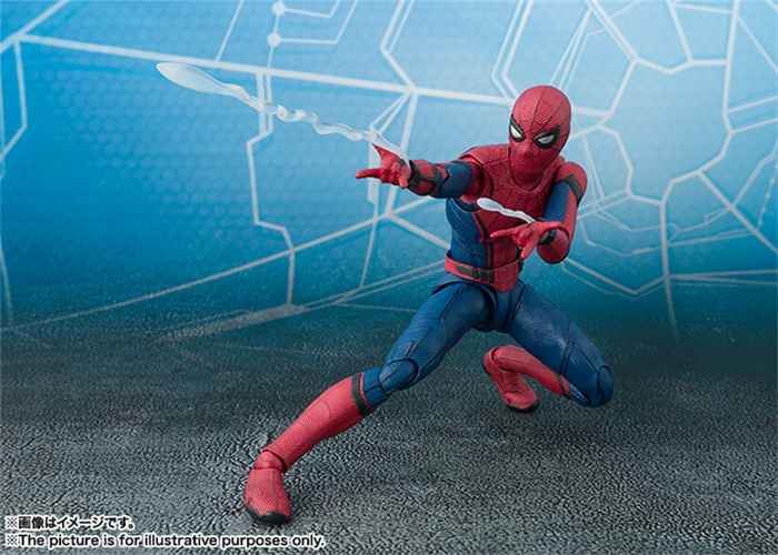 Anime Toy Spider-Man Spider-Man SHF Movable Spider-Man Bug Back-to-School Season Model Hand Office
