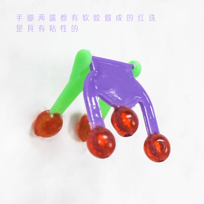 2-Section Wall Climber Sticky Spider-Man Wall Climber Superman Wall Climber Decompression Vent Children&#039;s Toy TPR Expandable Material