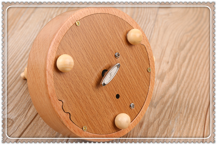 Music box of birthday cake Music box of eight-tone box real wood gift box for little girl's birthday gift box packaging