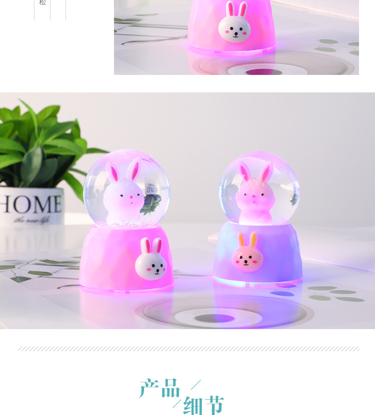 Cartoon Animal Pig Cute Rabbit Crystal Ball Decoration Student Couple Birthday Festival Craft Gift Crystal Animal Cartoon Animal Pig Cute Rabbit Crystal Ball Decoration Student Couple Birthday Festival Craft Gift Crystal Animal