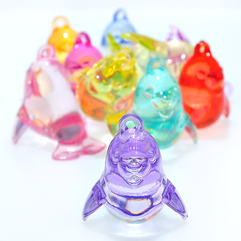 Factory in Stock Supply Acrylic Crystal Sea Lion Amusement Park Simulation Animal Crane Machines Colorful Beads Children&#039;s Ornaments