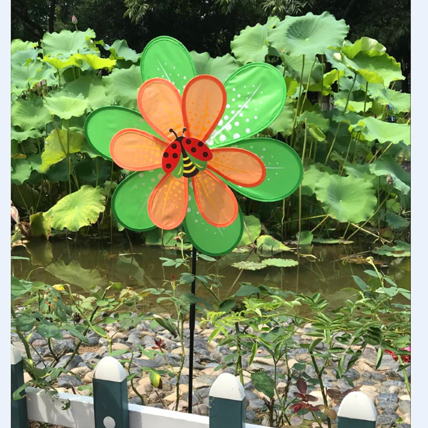 Six-Color Double-Layer Windmill Double-Layer Sequined Windmill Outdoor Rural Windmill Kindergarten Decoration Hot Sale Wholesale