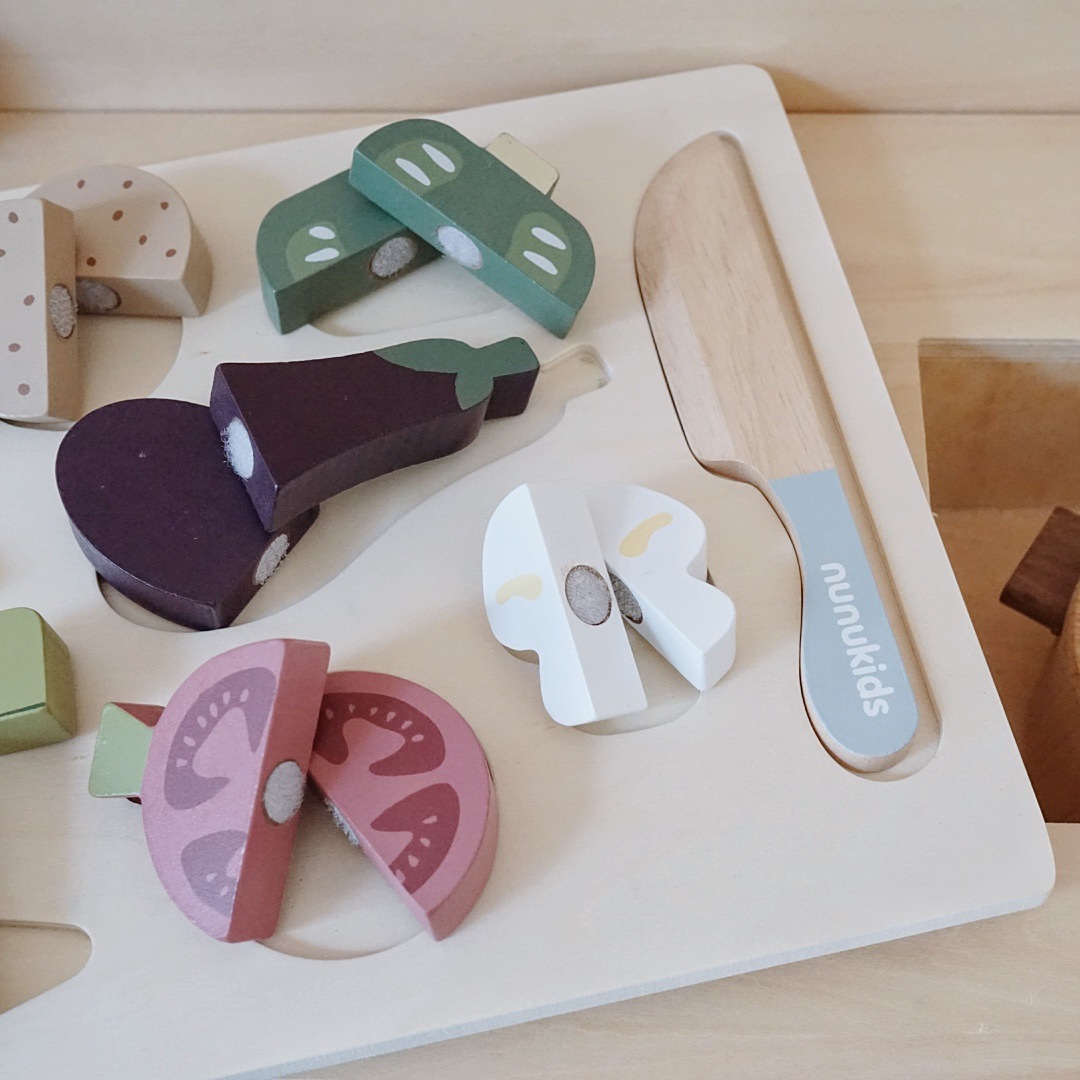 Nunukids Flat Vegetables Slicer Play House Toys Jigsaw Puzzle Educational Wooden Toys Wholesale Nunukids Flat Vegetables Slicer Play House Toys Jigsaw Puzzle Educational Wooden Toys Wholesale