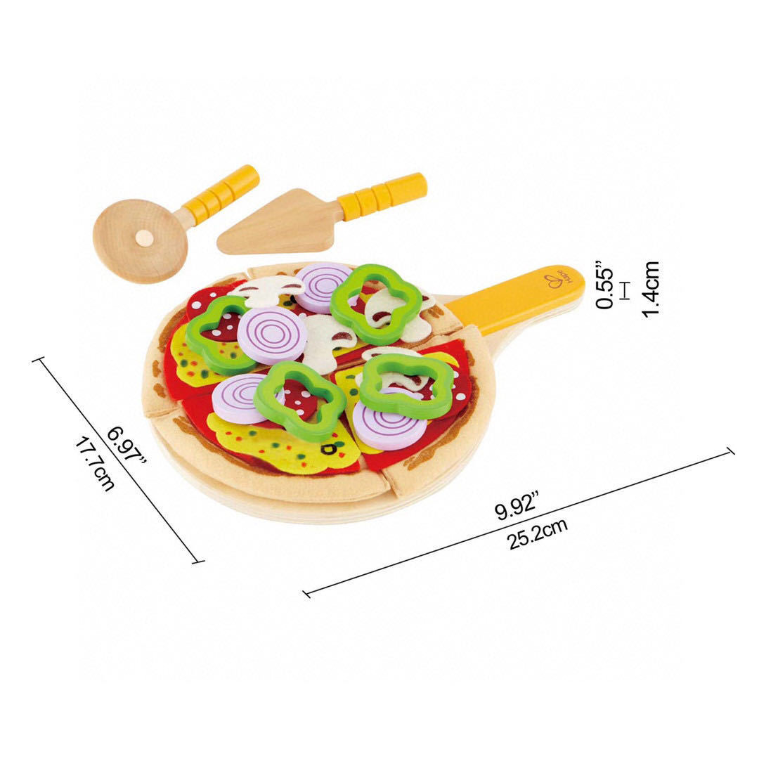 [Officially Authorized] German Hape Kitchen Toys DIY Pizza Play House for Early Education Center One Piece Dropshipping