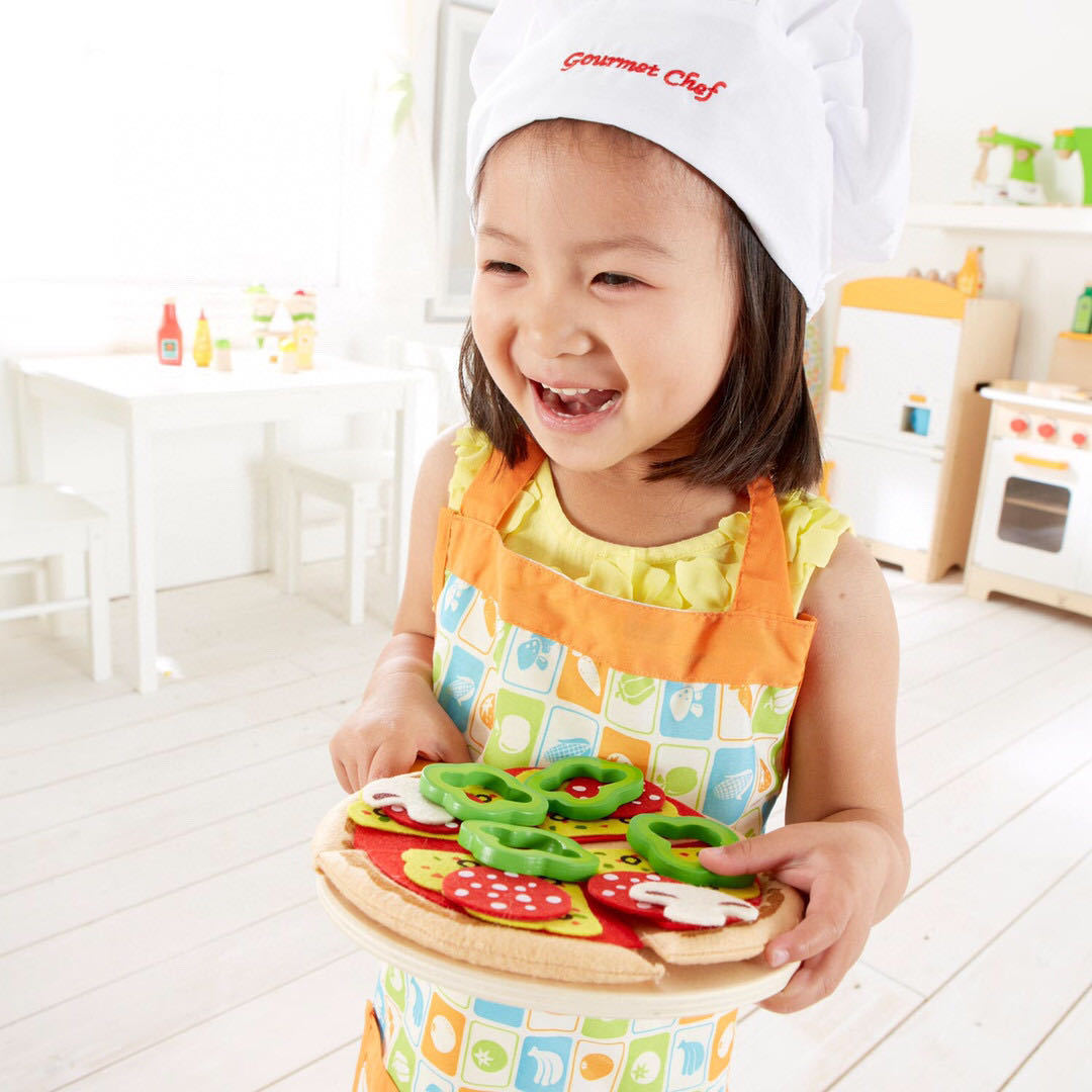 [Officially Authorized] German Hape Kitchen Toys DIY Pizza Play House for Early Education Center One Piece Dropshipping
