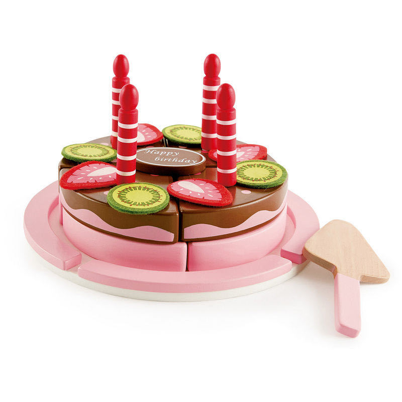 [Officially Authorized] German Hape Kitchen Toys Double Taste Cake Play House Wooden Toys
