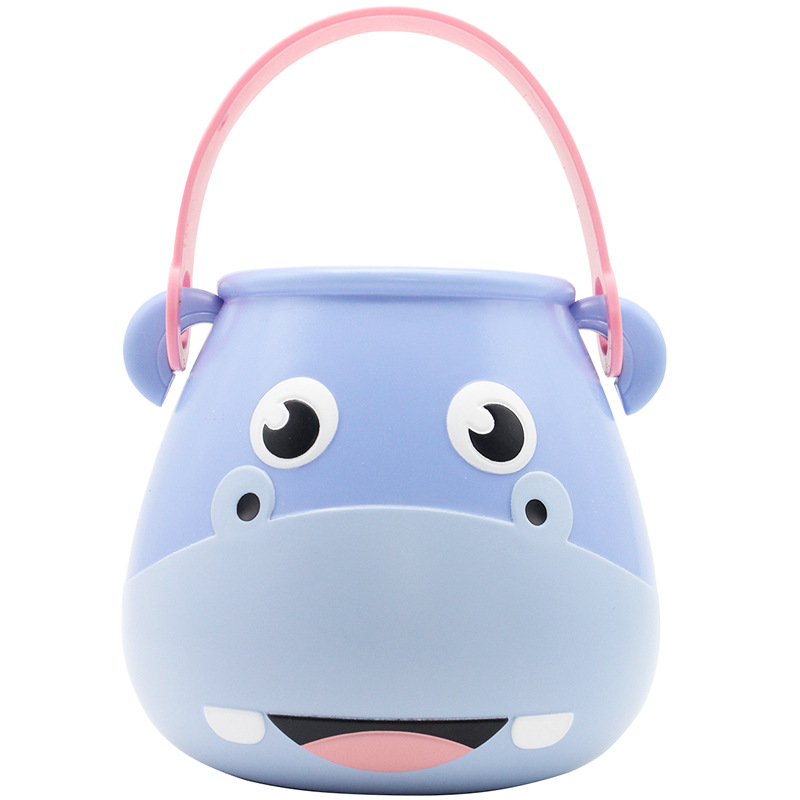 F0105 Hippo Beach Bucket Animal Beach Toy Suit Play Sand Play Water Play House Children&#039;s Toys