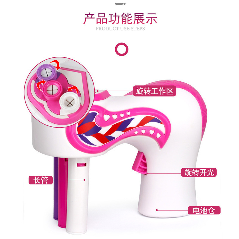 Free Shipping TikTok Braid Hair Electric Three-Strand Tie-up Hair Tress Device Lazy Children&#039;s Hair Tie Play House Toys