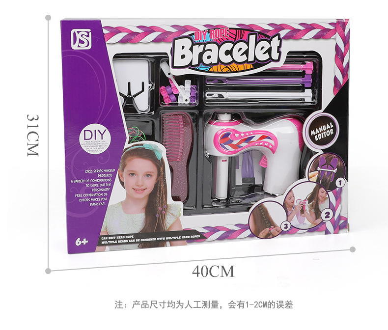 Free Shipping TikTok Braid Hair Electric Three-Strand Tie-up Hair Tress Device Lazy Children's Hair Tie Play House Toys