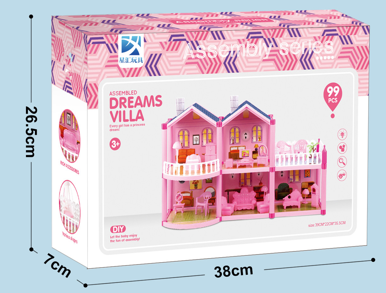 Princess Doll House Play House Toys Girls Girls Girls Girls Big Castle Villa House Children&#039;s Birthday Gifts
