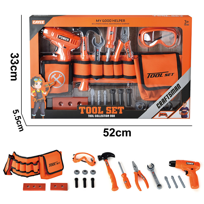 Cross-Border Factory Direct Supply Children's Simulation Toolbox Toy Set Boy Repair Electric Drill Repair Screw Play House