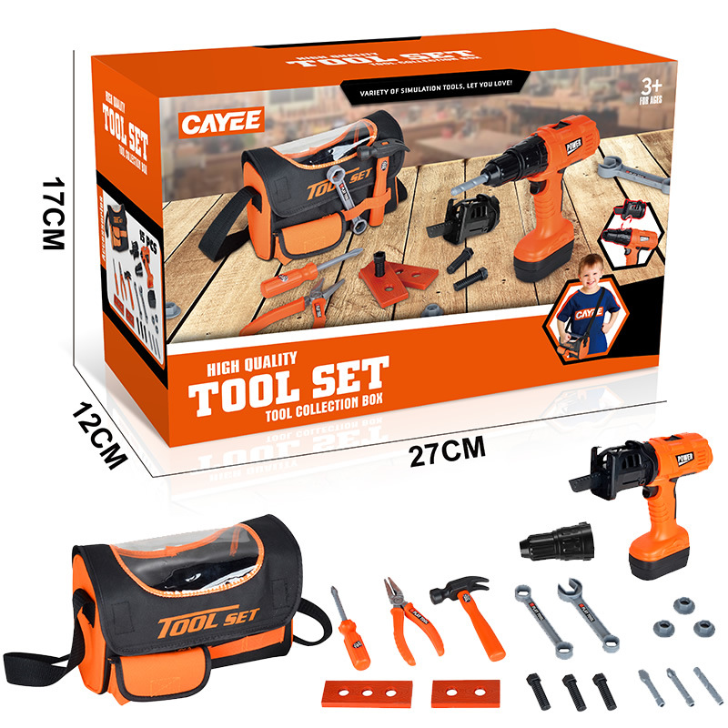 Cross-Border Factory Direct Supply Children's Simulation Toolbox Toy Set Boy Repair Electric Drill Repair Screw Play House