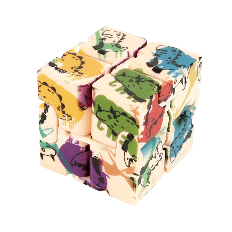 New Cross-Border Hot Magic Cube Net Red Toy Unlimited Flip Second-Order Fidget Cube Puzzle Animal Rubik&#039;s Cube Toy