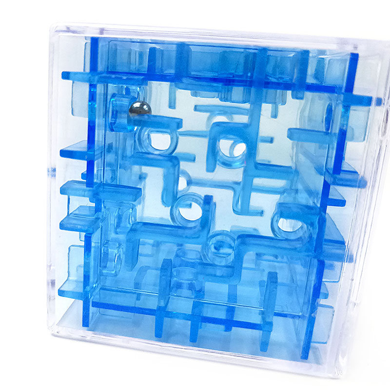 Plastic Three-Dimensional Labyrinth Cube Magic Steel Ball Bearing Educational Toys Children&#039;s Maze Educational Game