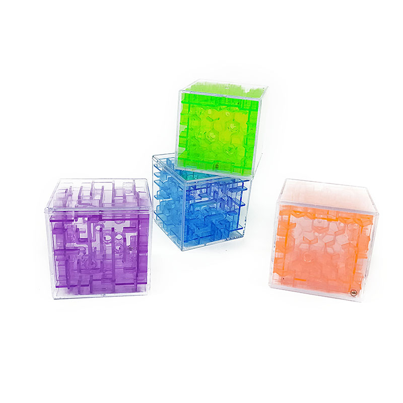 Plastic Three-Dimensional Labyrinth Cube Magic Steel Ball Bearing Educational Toys Children&#039;s Maze Educational Game