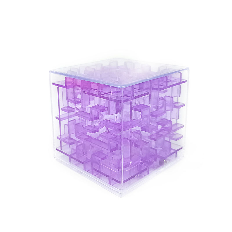 Plastic Three-Dimensional Labyrinth Cube Magic Steel Ball Bearing Educational Toys Children's Maze Educational Game
