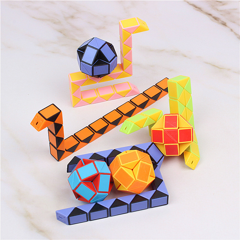 * Rubik &#039;S Snake 24-Segment Small Magic Ruler Children &#039;S Magic Ruler Puzzle Toy Rubik &#039;S Cube 24-Segment Mini Magic Ruler Stall Hot X