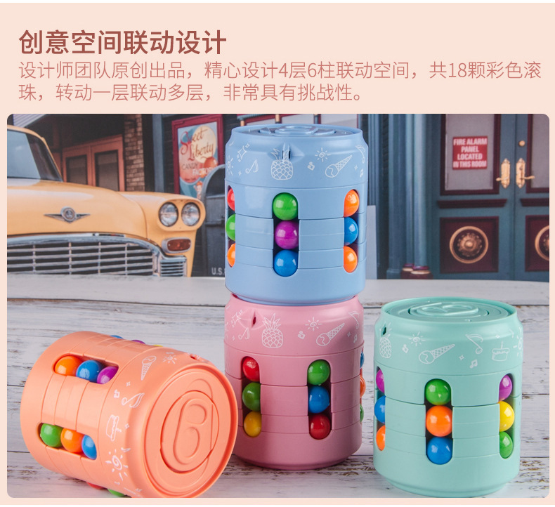 Cross-Border Direct Supply Cans Magic Bean Cube Cola Hand Spinner Fidget Cube Children's Intelligence Development Toys Cross-Border Direct Supply Cans Magic Bean Cube Cola Hand Spinner Fidget Cube Children's Intelligence Development Toys